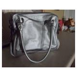 Silver “miss me” purse