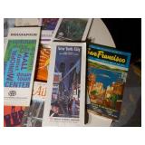 Vintage maps and advertisements of places