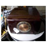 Vintage radio and record player