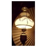 vintage hanging hurricane lamp,