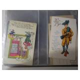 Album with postcards and more