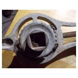 antique breast drill or an ice cream maker.