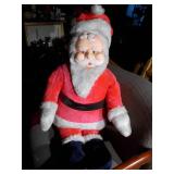 Vintage Rushton Company Santa Claus plush doll