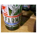 vintage 7 Up soda bottles, specifically commemorative editions related to the United States Bicentennial in 1976.