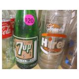 collection of various vintage glass bottles,