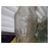 collection of various vintage glass bottles,