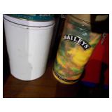 collection of vintage advertising tins