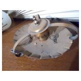 An assortment of lamp parts