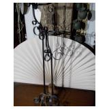 vintage wrought iron floor candelabras