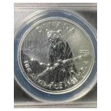 2012 CANADIAN COUGAR 1 TROY OZ .9999 FINE SILVER ANACS MS70