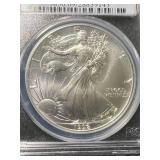 1992 AMERICAN SILVER EAGLE PCGS MS69
