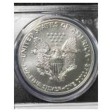 1992 AMERICAN SILVER EAGLE PCGS MS69