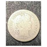 1910 US BARBER DIME