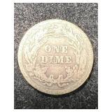 1910 US BARBER DIME