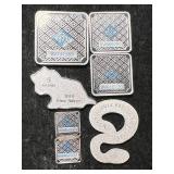 32 GRAMS .999 FINE SILVER FRACTIONAL PIECES