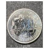 2013 CANADIAN BISON 1 TROY OZ .9999 FINE SILVER