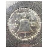 1961 US PROOF FRANKLIN HALF DOLLAR IN CASE