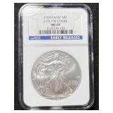 2008 AMERICAN SILVER EAGLE NGC MS69