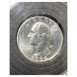 1964 US PROOF WASHINGTON QUARTER IN CASE