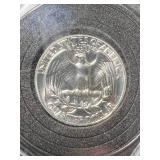 1964 US PROOF WASHINGTON QUARTER IN CASE