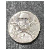 1 TROY OZ .999 FINE SILVER SKELETON BAR