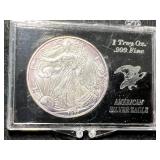 1997 AMERICAN SILVER EAGLE 1 TROY OZ .999 FINE SILVER IN CASE