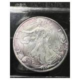 1997 AMERICAN SILVER EAGLE 1 TROY OZ .999 FINE SILVER IN CASE