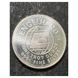 1984 ENGELHARD PROSPECTOR 1 TROY OZ .999 FINE SILVER