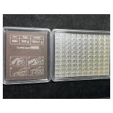 100 GRAMS .999 FINE SILVER VALCAMBI SUISSE BAR