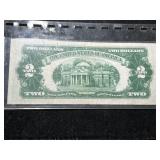 1928D US RED SEAL $2 BILL