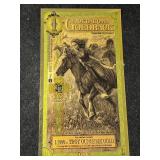 1/1000TH TROY OZ 24K GOLD OKLAHOMA GOLDBACK