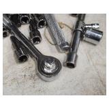 Assorted Sockets, Ratchets and Extension
