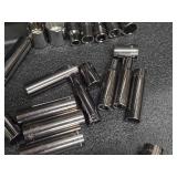 Lot of (1 Drawer) One Ratchet and 1/2" Sockets (assorted)