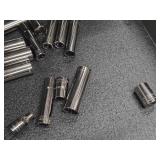 Lot of (1 Drawer) One Ratchet and 1/2" Sockets (assorted)
