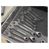 Lot of (11) Craftsman® Ratcheting Wrenches - SAE and Metric