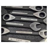 Lot of (12) Craftsman® Ratcheting Wrenches - SAE and Metric