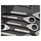 Lot of (12) Craftsman® Ratcheting Wrenches - SAE and Metric