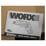 Worx SD Slide Driver 4V Semiautomatic Driver WX255L (in original packaging) with Tool Bag