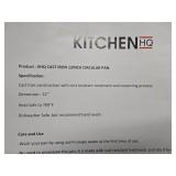 Kitchen HQ 12" Cast Iron Circular Pan