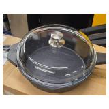 Kitchen HQ 11" Cast Iron Skillet with Glass Lid