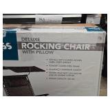 Bliss Hammocks Deluxe Rocking Chair with Pillow