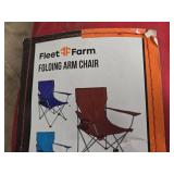 Fleet Farm Folding Arm Chair with Carry Bag