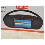 Aiwa Portable Media Boombox with TV Tuner (in original packaging)