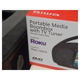 Aiwa Portable Media Boombox with TV Tuner (in original packaging)