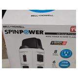 Bell & Howell Spin Power 360-degree Power Tower - 8 outlet / 6 USB / 45" Plug (in original packaging)
