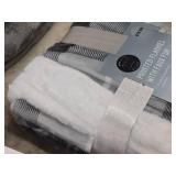 Printed Flannel with Faux Fur Throw 50" x 60"