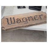 Wagner logo Wooden Sign