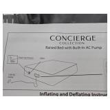 Queen Size Concierge Collection Raised Air Bed with Built-In A/C Pump