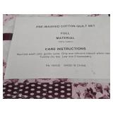 Full Size Pre-Washed Cotton Quilt Set