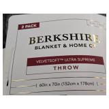 Berkshire Blanket & Home Co Velvetsoft Ultra Supreme Throw 2-pack 60" x 70"